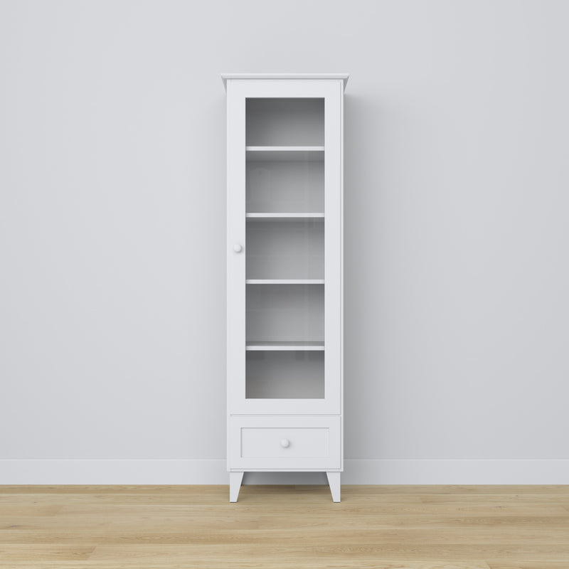 Wooden display cabinet 1S 57 Scandi white