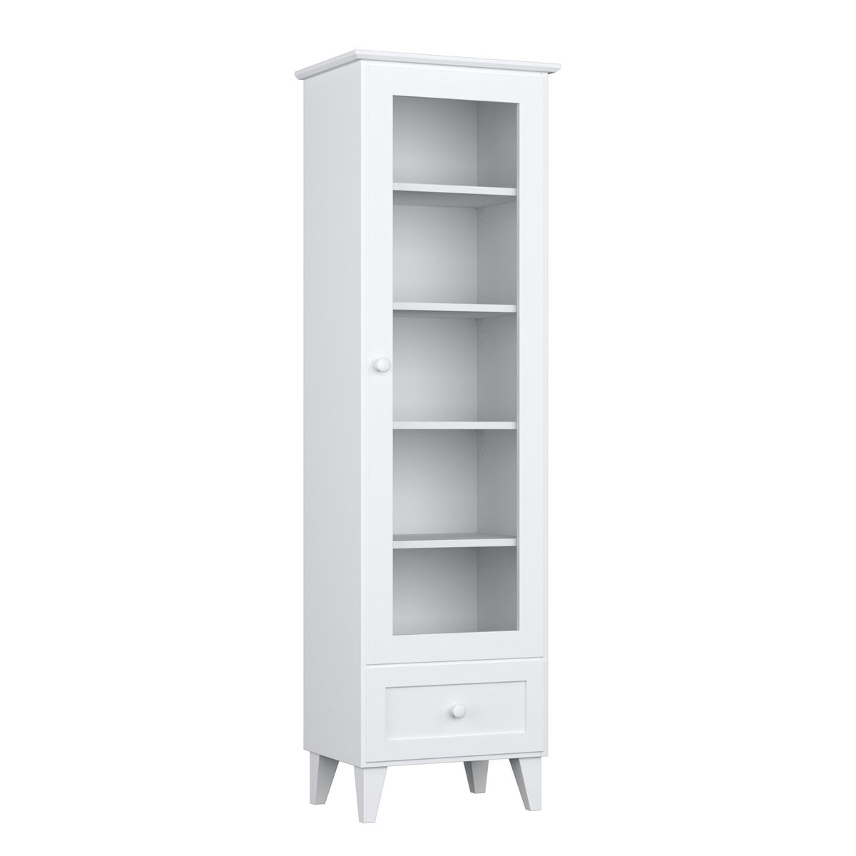Wooden display cabinet 1S 57 Scandi white