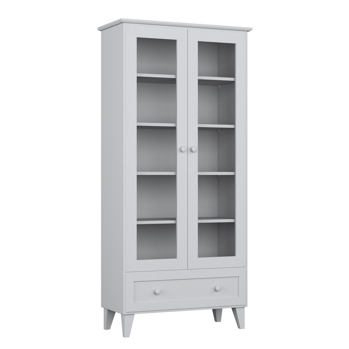 Wooden display cabinet 1S 90 Scandi grey