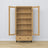 Oak display cabinet 1S 90 Scandi oak natural / black