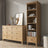 Oak chest of drawers 6S 154 Scandi oak natural