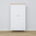 Wooden wardrobe 2D1S Scandi white / natural oak