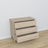 Oak chest of drawers 3S 105 Scandi oak bleached