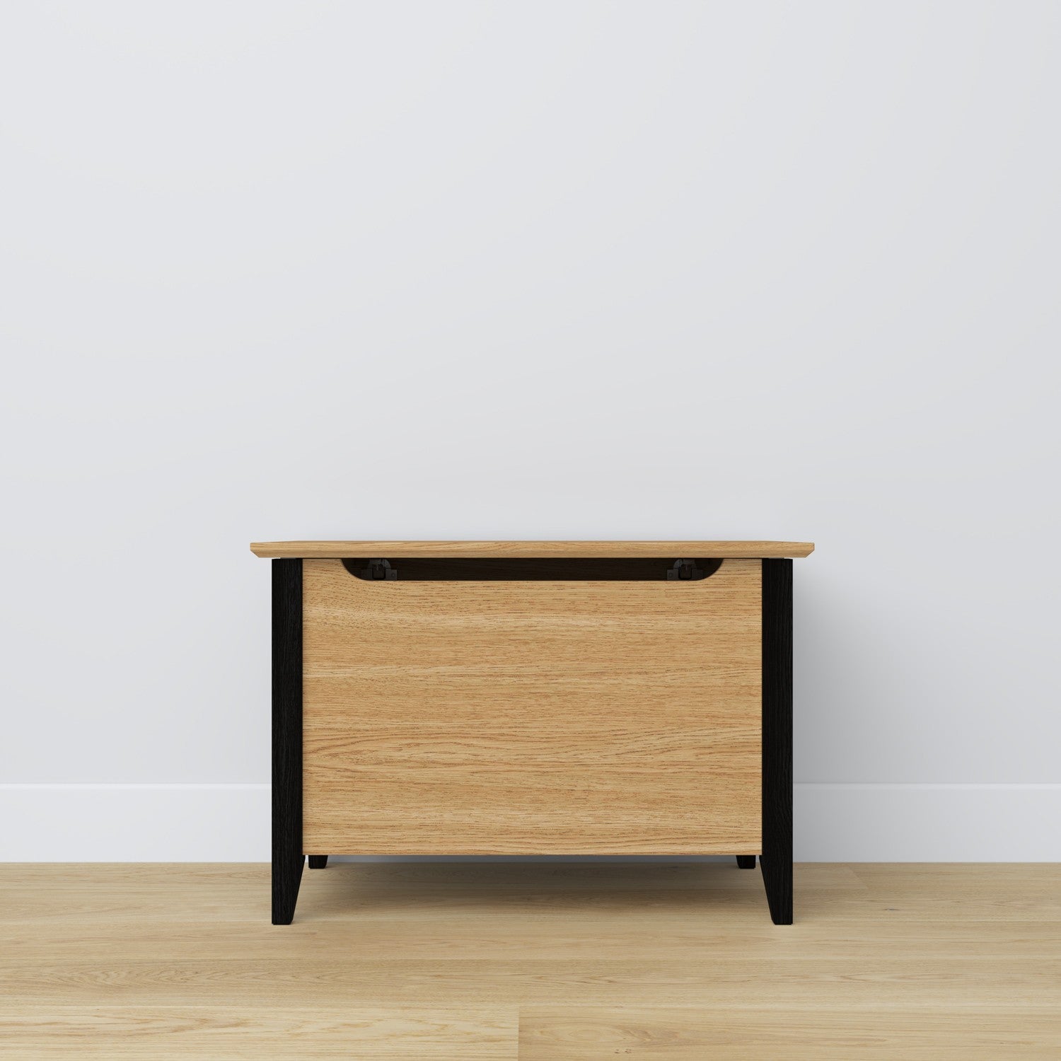 Oak chest Scandi oak natural / black