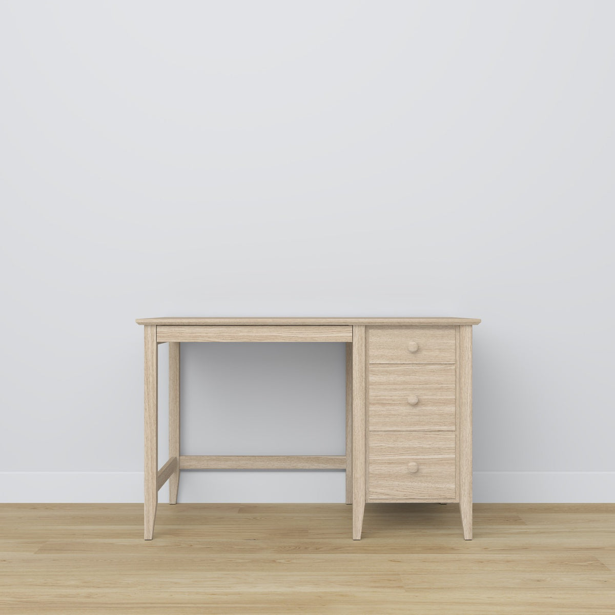 Oak desk 3S Scandi oak bleached