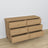 Oak chest of drawers 6S 154 Scandi oak natural