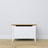Wooden chest Scandi white / natural oak