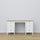 Wooden desk 6S Scandi white / natural oak