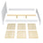 Double bed natural pine – wooden slatted frame, Nizio Home