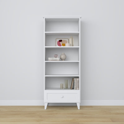 Wooden shelf 1S 80 Scandi white