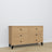 Oak chest of drawers 6S 154 Scandi oak natural / black