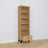 Oak shelf 1S 57 Scandi oak natural / black