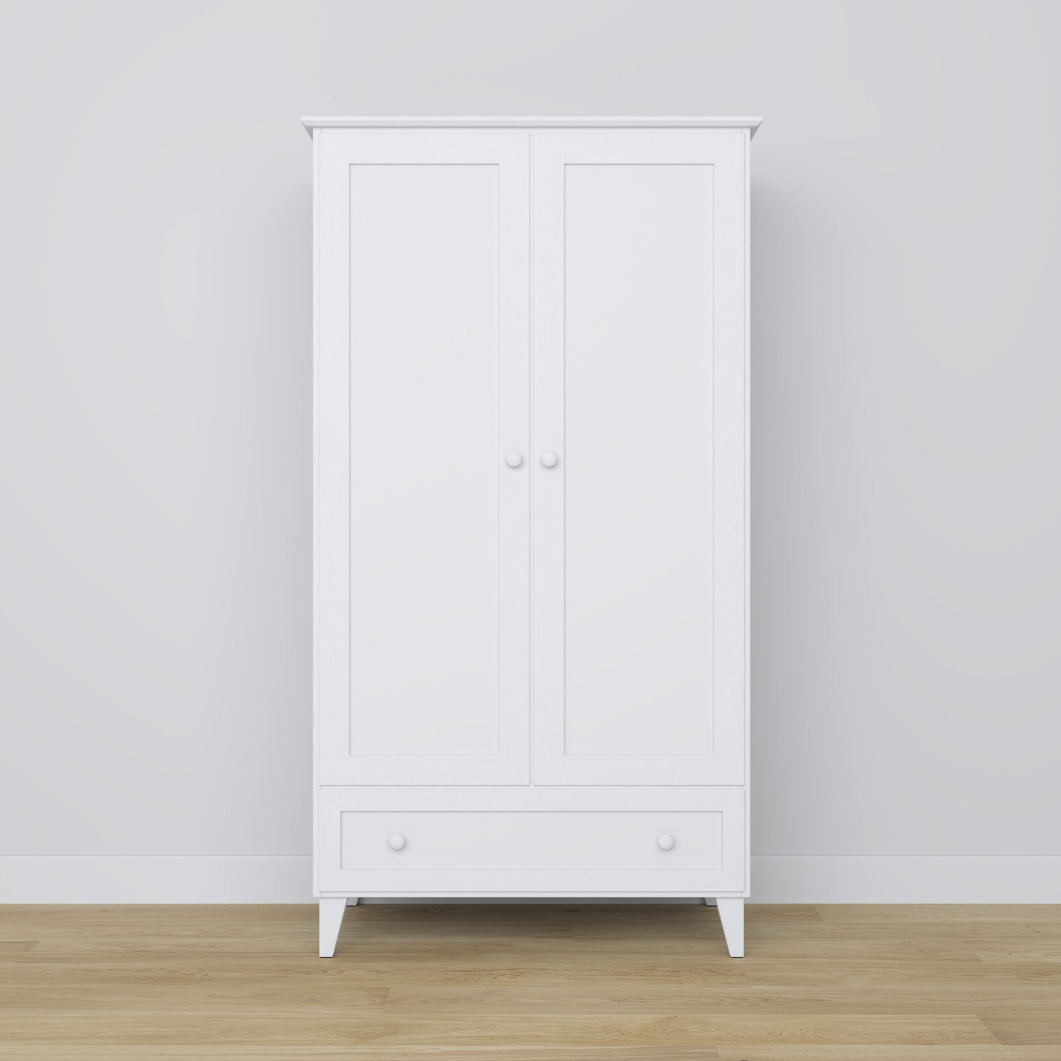 Wooden wardrobe 2D1S Scandi RAL/NCS