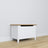 Wooden chest Scandi white / natural oak