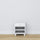 Wooden bedside table 1S N02 Scandi white