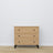 Oak chest of drawers 3S 105 Scandi oak natural / black