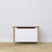 Wooden chest Scandi white / natural oak