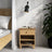 Oak bedside table 1S N02 Scandi oak natural