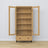Oak display cabinet 1S 90 Scandi oak natural / black