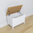 Wooden chest Scandi white / natural oak