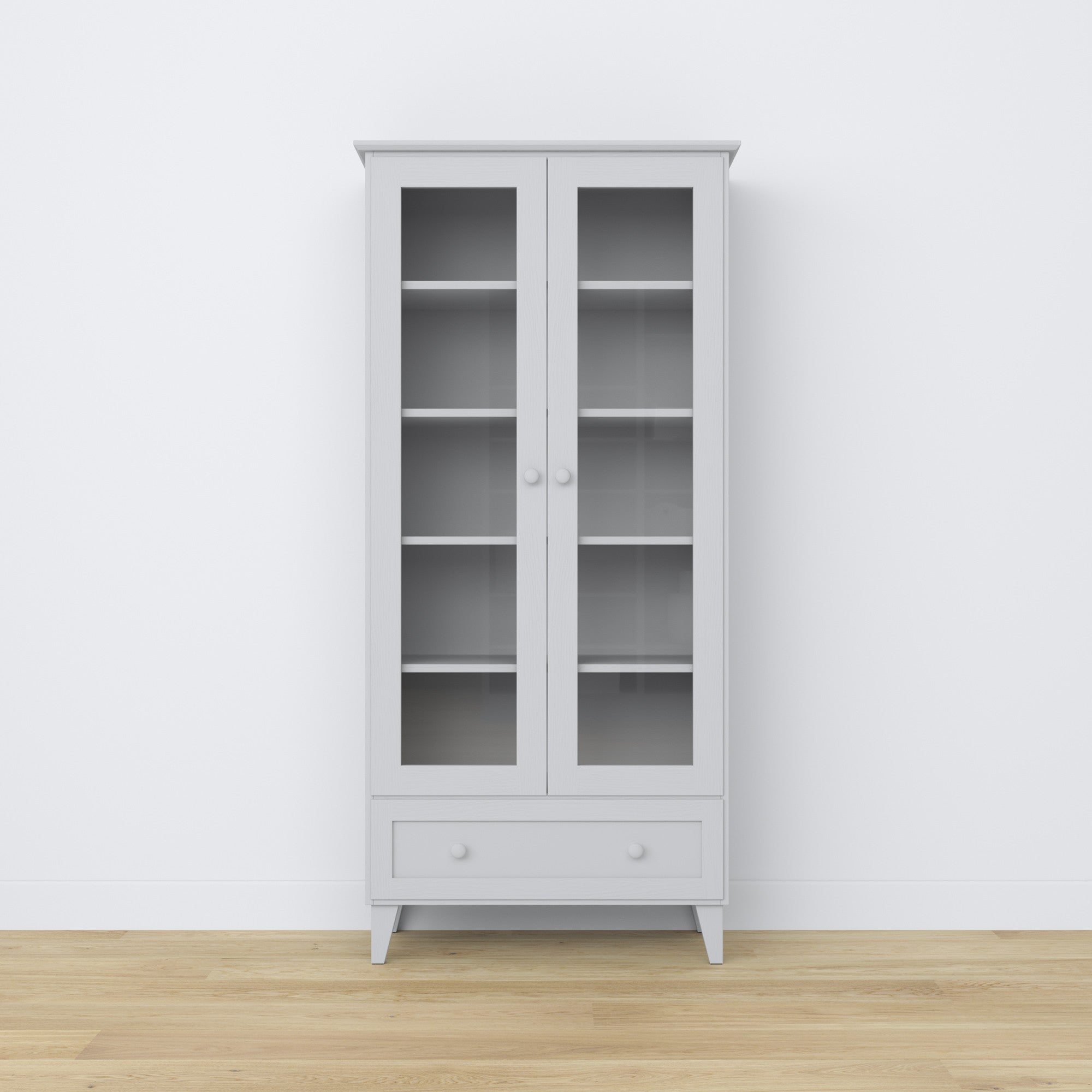 Wooden display cabinet 1S 90 Scandi grey