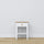 Wooden bedside table 1S N01 Scandi white / natural oak