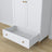 Wooden wardrobe 2D1S Scandi white / natural oak