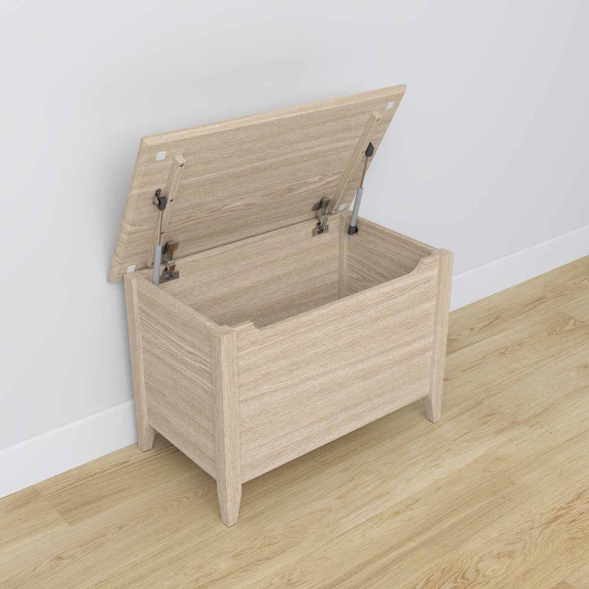 Oak chest Scandi oak bleached