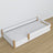 Wooden low bed N02 white / oak