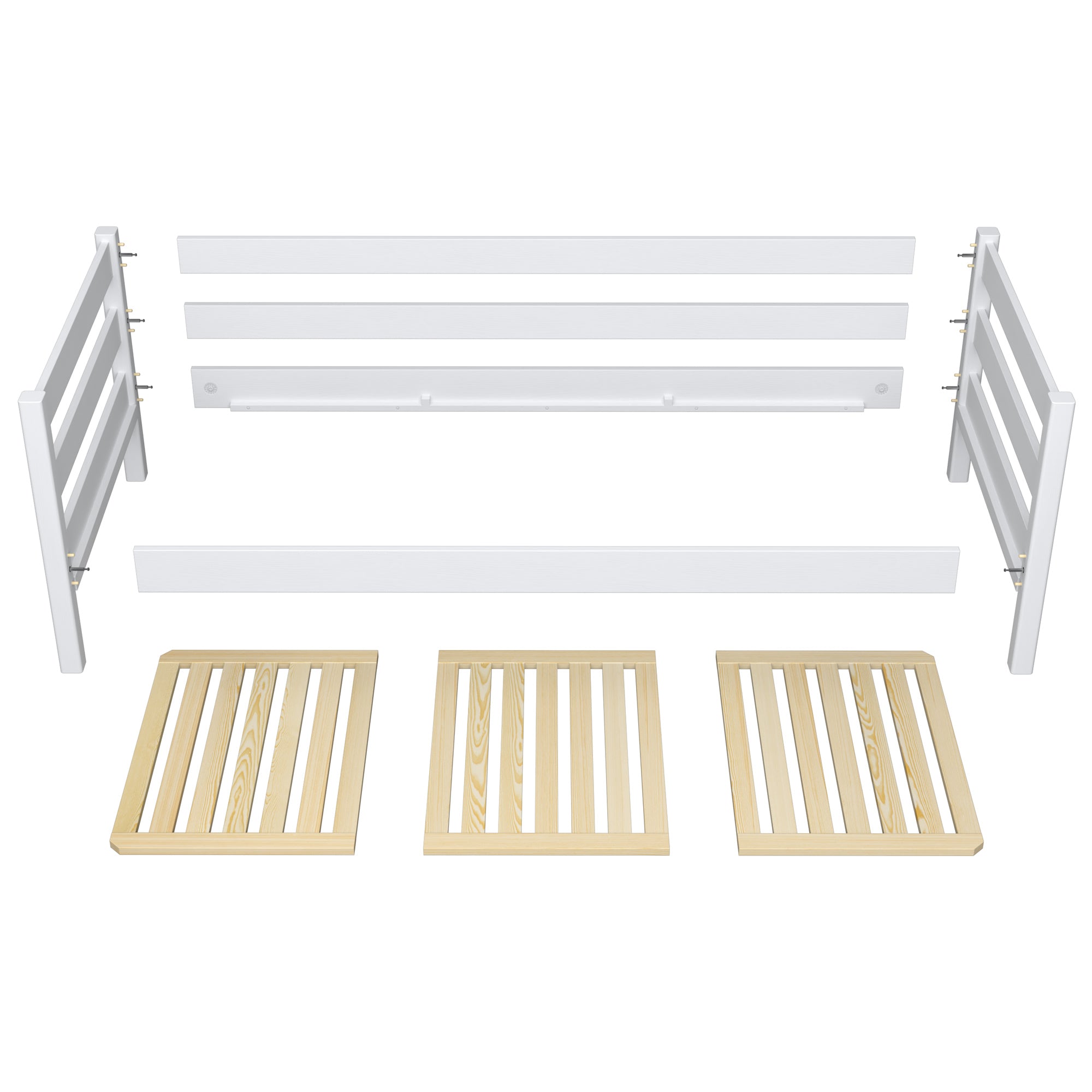 Łóżko sofa z szufladą N01 biało dębowy – dodatkowy widok, Nizio Home