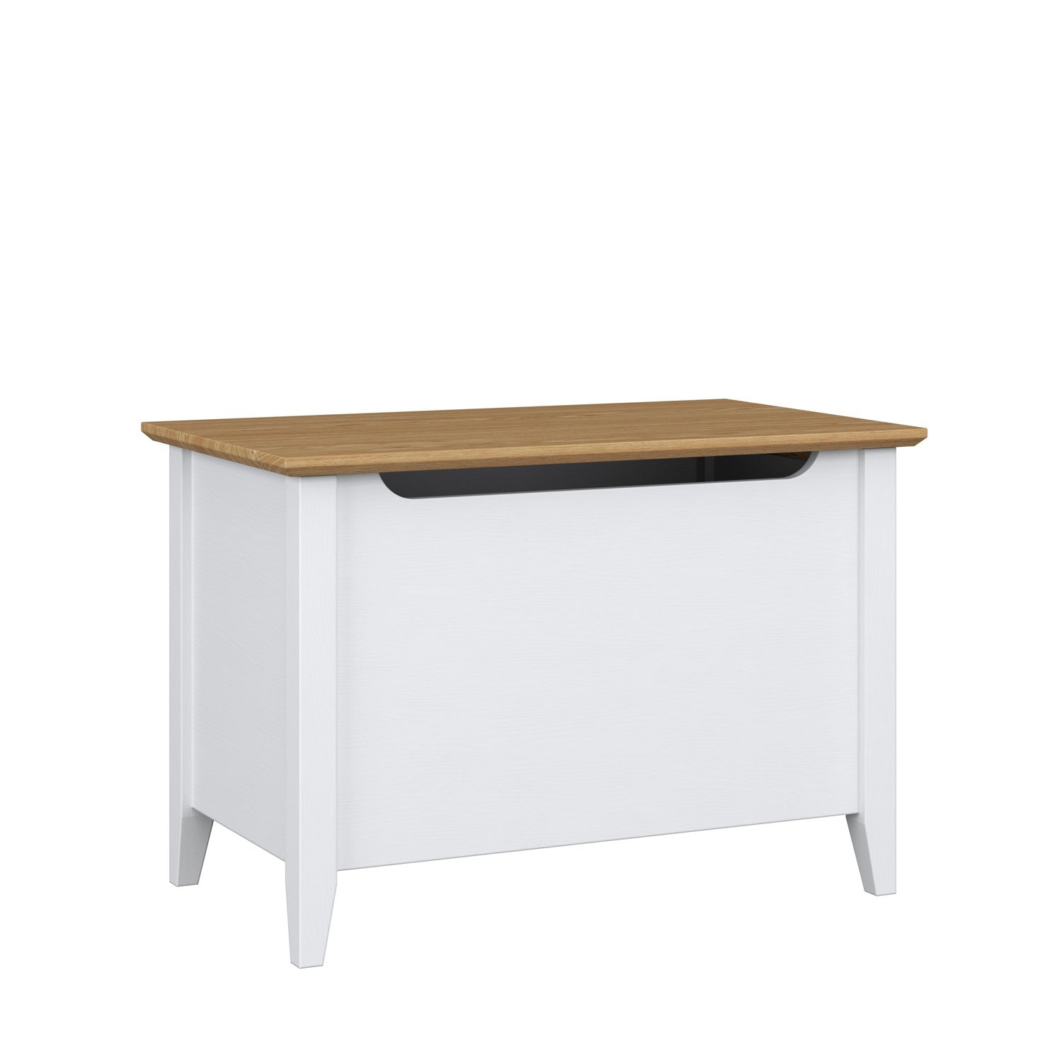 Wooden chest Scandi white / natural oak