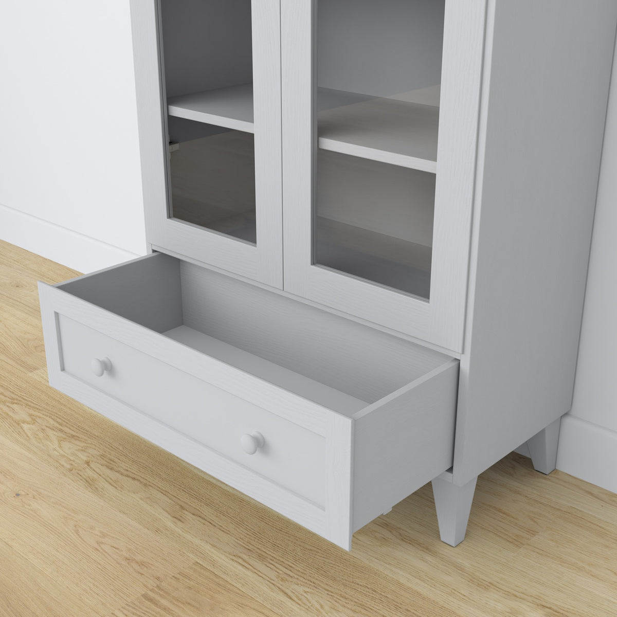 Wooden display cabinet 1S 90 Scandi grey