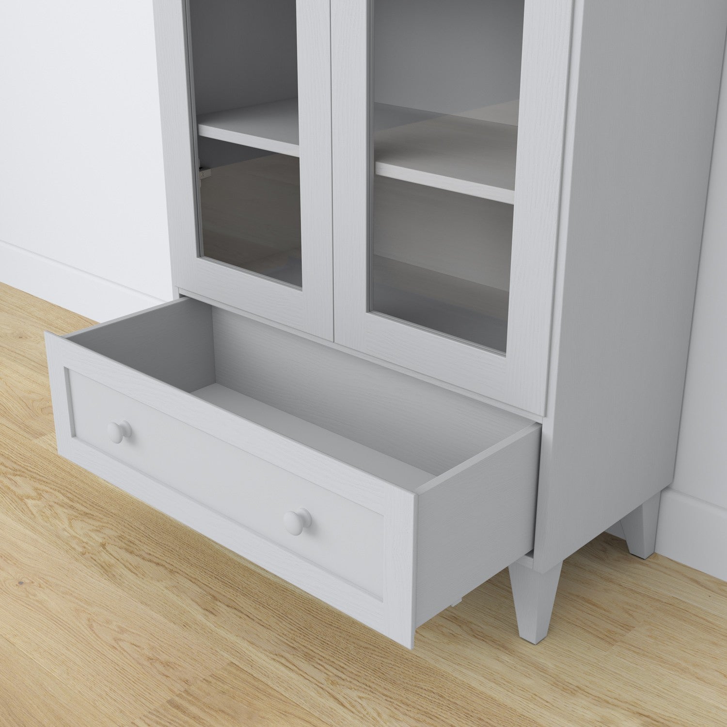 Wooden display cabinet 1S 90 Scandi grey