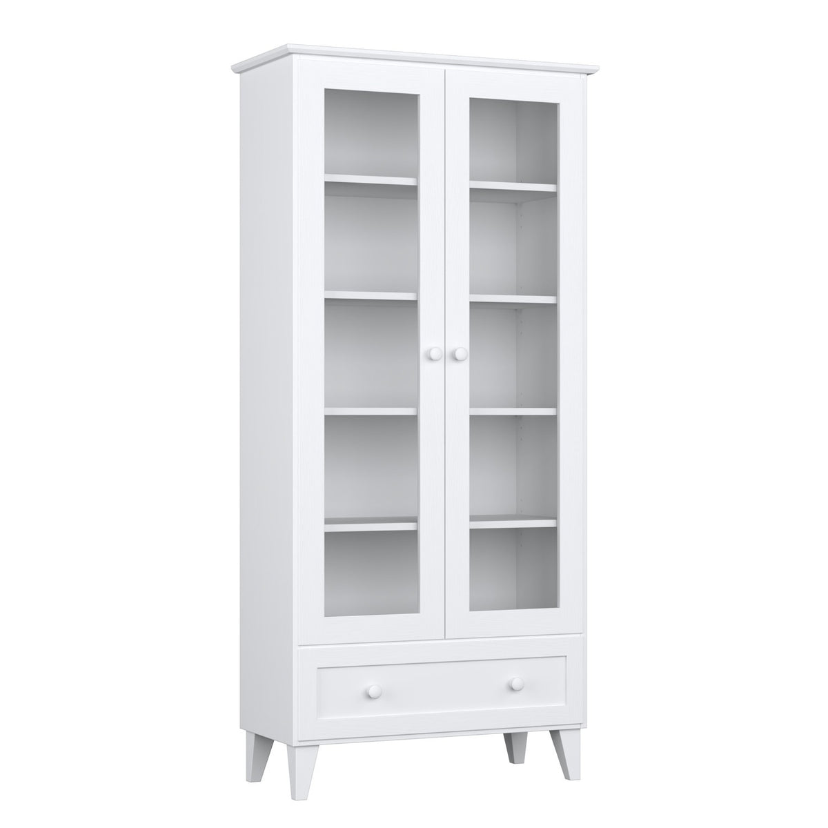 Wooden display cabinet 1S 90 Scandi white