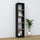 Wooden shelf N01 black / oak