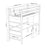 Wooden loft bed with desk N01 RAL/NCS