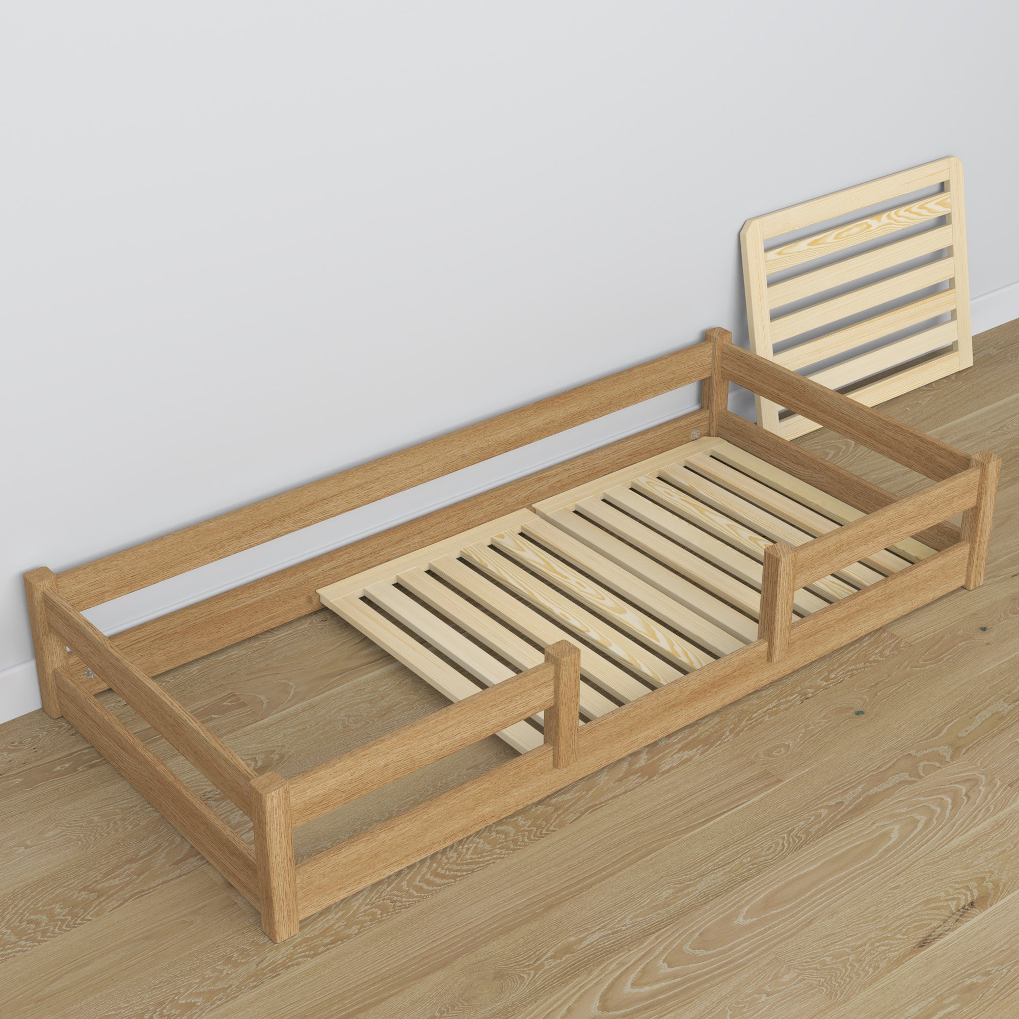 Oak low bed N01 oak natural