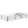 Wooden low bed N01 white / oak