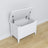 Wooden chest Scandi white