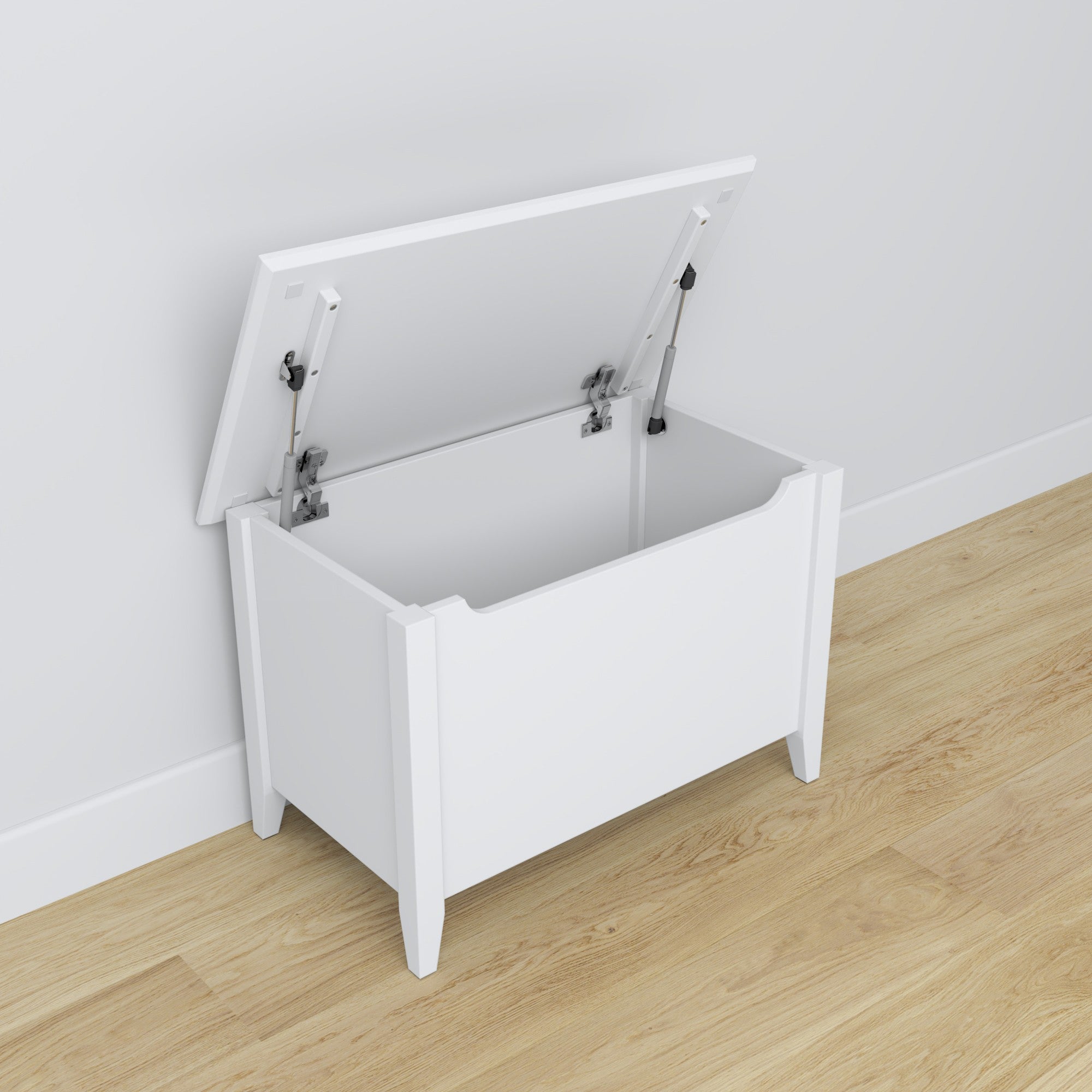 Wooden chest Scandi white
