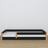 Wooden low bed N02 black / oak