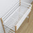 Łóżko na antresoli z biurkiem N01 biało dębowy – detal drabinki