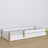 Wooden low bed N02 white / oak